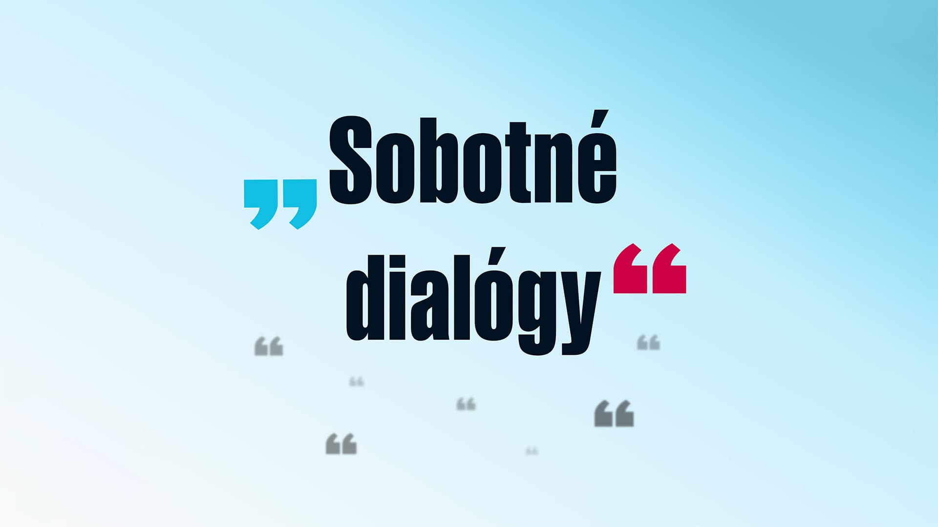 Sobotné dialógy